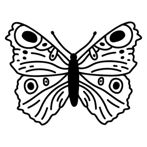 Premium Vector Hand Drawn Doodle Butterfly Vector Sketch Illustration