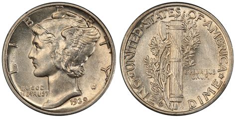 Images Of Mercury Dime 1939 D 10C PCGS CoinFacts