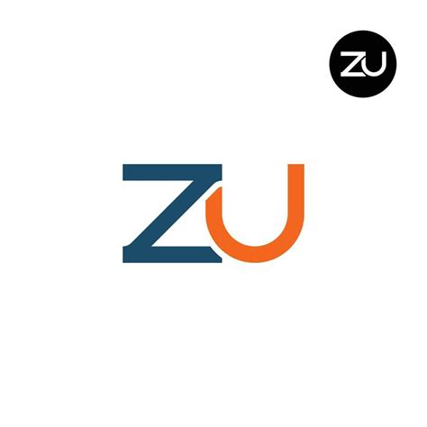 letter zu monogram logo design  vector art  vecteezy