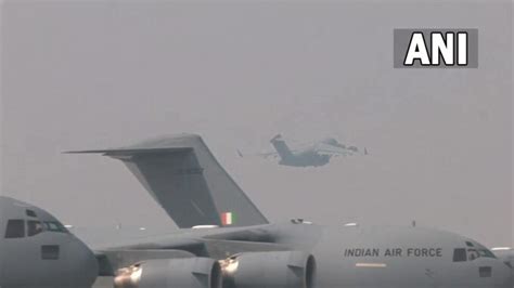 Operation Ganga Iaf Aircraft With Humanitarian Aid To Take Off For