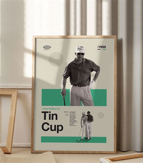 Mid-century modern Tin Cup movie poster - Weekend Poster