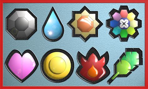 Kanto Badges by Zexion21 on DeviantArt