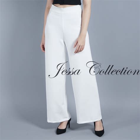 Jual Long Culotte Pants Hh Scuba Celana Kulot Panjang Wanita