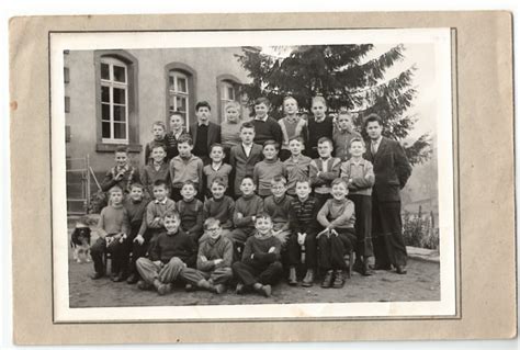 Photo De Classe Cm 2 à Fin Détudes De 1957 Ecole Primaire