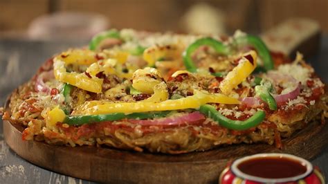 Maggi Pizza Recipe How To Make Cheese Maggi Pizza Easy Veg Pizza