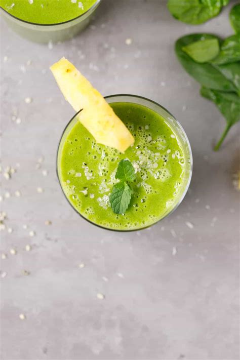 Pineapple Spinach Smoothie Cooking Lsl