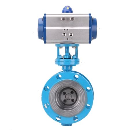 Pneumatic Hard Sealed Triple Eccentric Flange Butterfly Valve Hearken