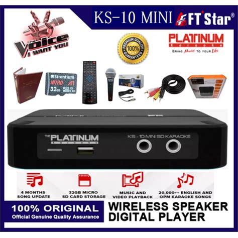 Platinum Ks Mini Karaoke Player With English And Opm