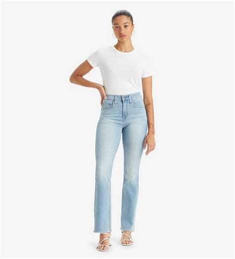 Jean 725 Bottillon Taille Haute Pour Femme Lavé Clair Levis® Ca