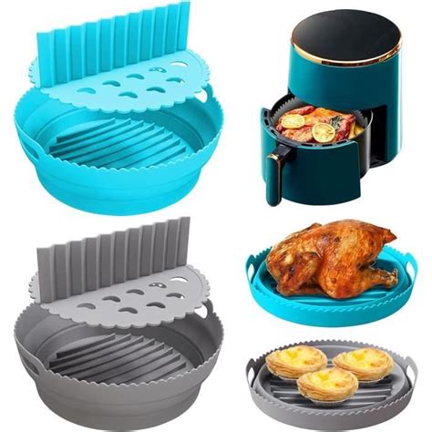 Pi Ces Moule Silicone Air Fryer Accessoire Pot En Silicone Pour