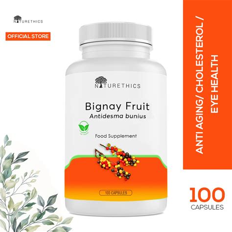 Naturethics Bignay Fruit Capsule All Natural Organic Pure Non GMO