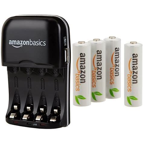 Amazonbasics Batterieladeger T F R Ni Mh Aa Aaa Akkus Mit Usb Port