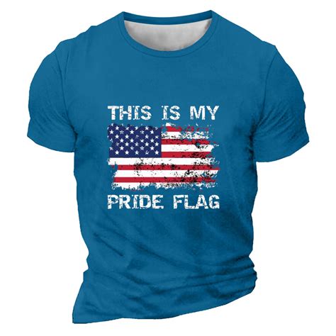 American Flag T Shirts For Men Men S Shirts Casual This Is My Pride Flag Men S Independence Day