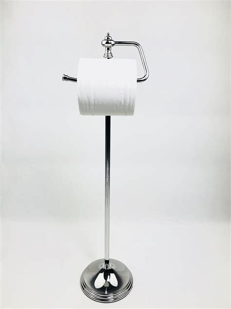 Sunnypoint Bathroom Free Standing Toilet Tissue Paper Roll Holder Stand