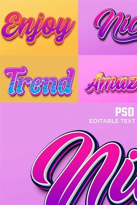 Editable Photoshop D Text Effects Masterbundles