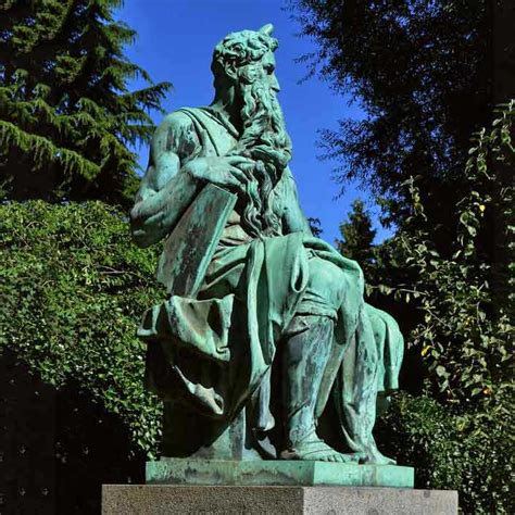 Michelangelo Moses Statue Bronze Rome Sculpture - salestatue