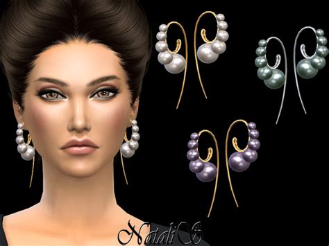 Pearl Earrings The Sims P Sims Clove Share Asia T Ng H P Custom