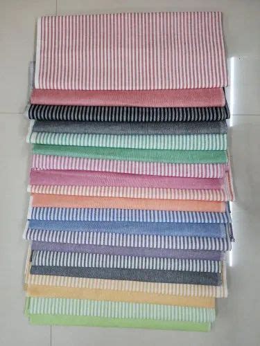 COTTON STRIPE FABRIC LINING FOR KURTI Check Stripes Multicolour