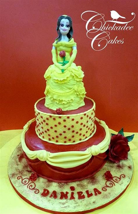 Belle Cake Decorated Cake By Chickadee Cakes Sara Cakesdecor