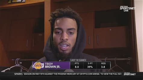 Troy Brown Postgame Interview Los Angeles Lakers Dominate New Orleans