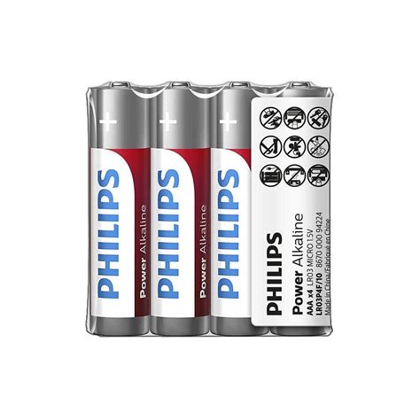 Philips LR03P4F 10 4 Buc Baterie Alcalina AAA POWER ALKALINE 1 5V