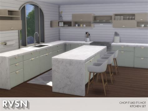 Chop It Like It S Hot Kitchen Set By RAVASHEEN At TSR Sims 4 Updates