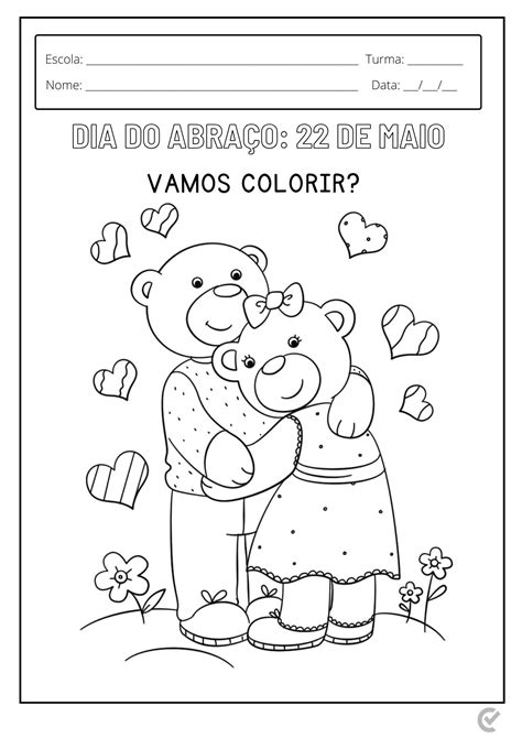 Atividade Dia Do Abraço Educação Infantil