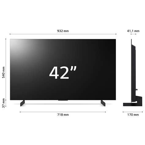 LG OLED42C31LA OLED evo Smart 4K Televízió 106 cm Ultra HD HDR