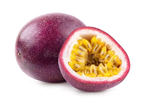 Passion Fruit Isolated Stock Image Image Of Slice Exotic 176145819