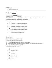 Accounting 5p03 Docx QUIZ 10 Return To Assessment List Part 1 Of 1