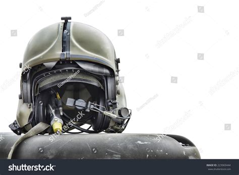 Helicopter Pilot Helmet Isolated On White Stock Photo 223969444 : Shutterstock