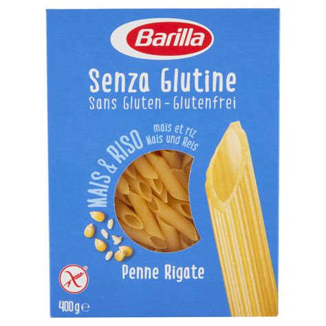 Penne Rigate Senza Glutine Mais Bianoc Mais Giallo E Riso 400g Barilla