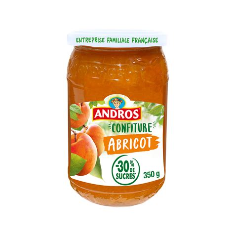 Andros Confiture Allegee Abricots G Petit D Jeuner Confiture Et