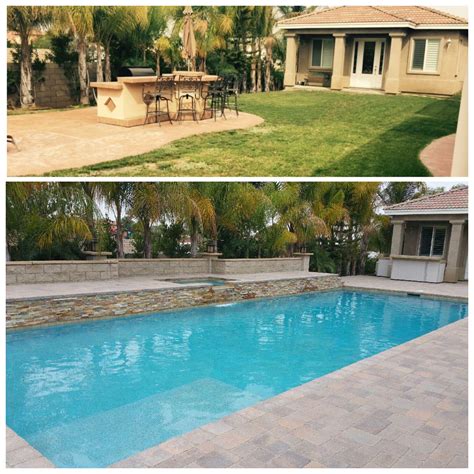 Before and after, if you ever wonder how your backyard will look like ...