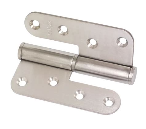 Eclipse Satin Stainless Steel Lift Off Hinges Rh 102mm X 89mm 2 Pack Screwfix