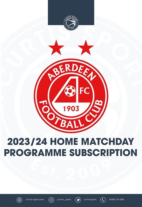 Aberdeen FC 2023/24 Home Subscription