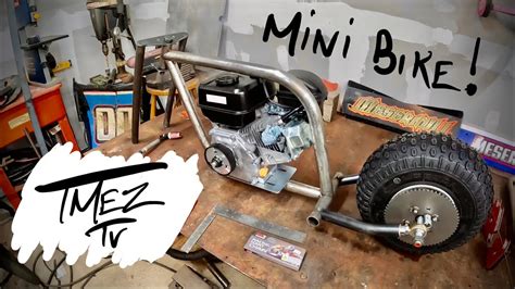 Mini Bike Build Tmeztv Fabs Frame Forks In Garage Youtube