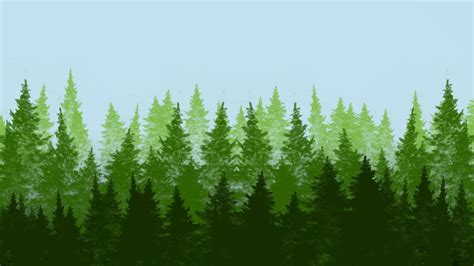 forest landscape, vector illustration background 11862363 Vector Art at ...