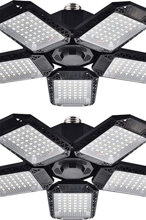 Pack Led Garage Lights W Deformable Led Garage Ceiling Lights