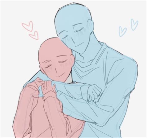 Hugs 🤗 | Anime poses reference, Art reference poses, Couple poses drawing