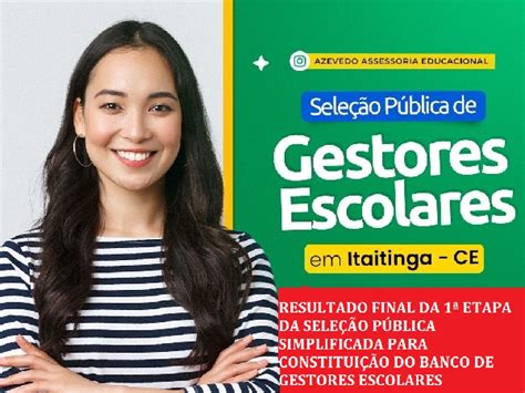 Resultado Final Da Etapa Da Sele O P Blica Simplificada Para