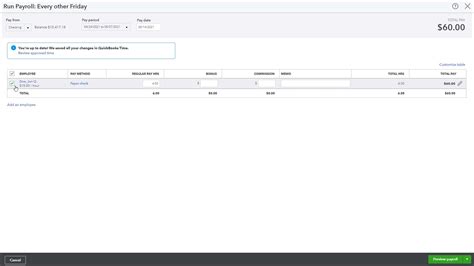 Run A Scheduled Payroll In Quickbooks Online Instructions