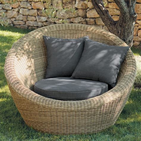 Fauteuil de jardin en résine tressée St Raphaël Maisons du Monde