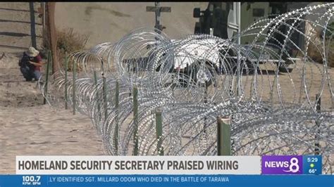 A closer look at razor wire reinforcing border wall | cbs8.com