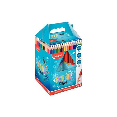 Classpack De Crayons De Couleur School Peps