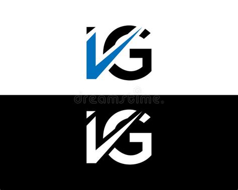 Initial Letter Ig Logo Design Stock Vector Illustration Of Text