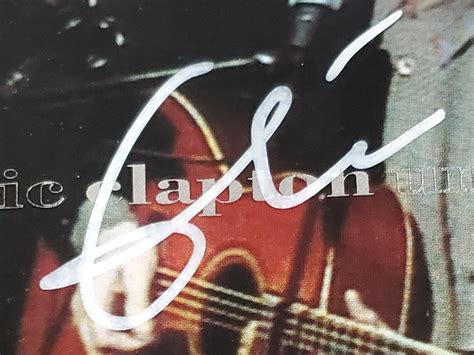 Eric Clapton Unplugged Cd Album Hand Signed Autograph By Eric Etsy