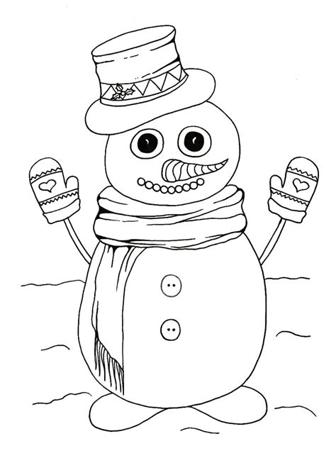 Sneezy The Snowman Coloring Pages Coloring Pages