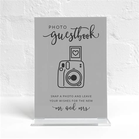 A Custom Photo Guestbook Sign Pure Invitation Wedding Invites