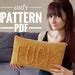 Crochet FUCK Pillow Pattern Amigurumi Pdf Tutorial Inappropriate Gift For Friends Gag Gift